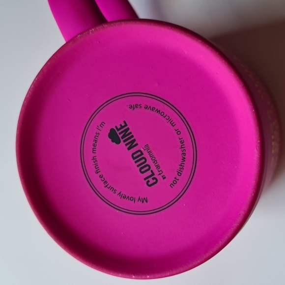 Matte Hot Pink w Gold Mug 'Some girls are just born with glitter in their veins' - Picture 7 of 11